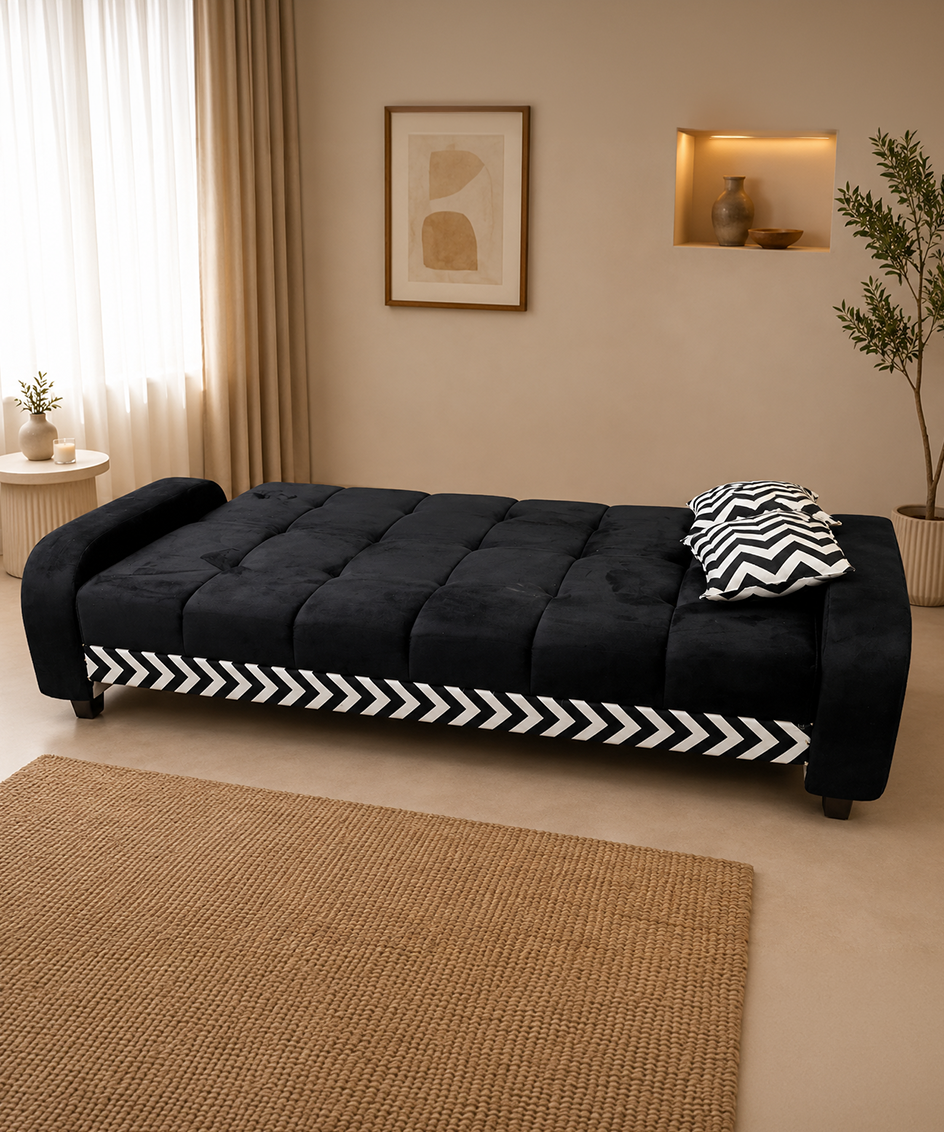 Zig Zag Sofa Cum-Bed